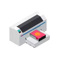 Printing products printed from the printer in cmyk colour.