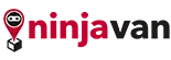 Ninjavan logo with red and black colour.