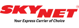 Skynet logo with red colour.
